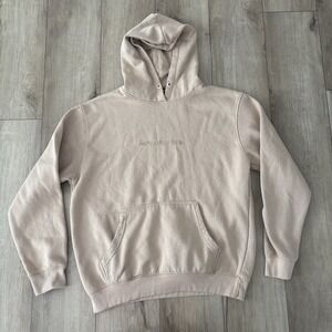 Ladies Pretty Little Thing Khaki Hoodie Embroidered  SIZE L